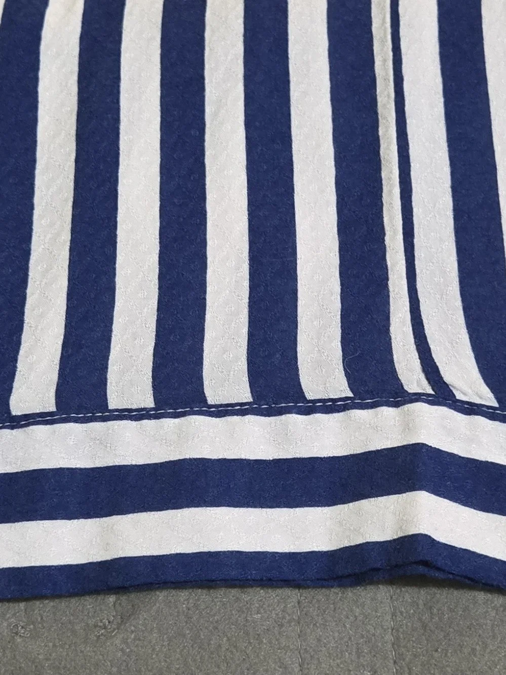 Free People Intimately Blue White Striped Wide Leg Lounge Pants Pockets Drawstri